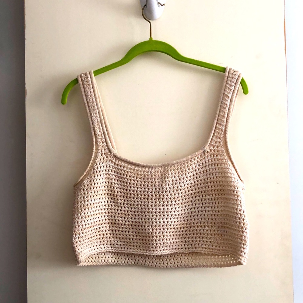 Urban Outfitters Bohemian Woven nude tank - Size L